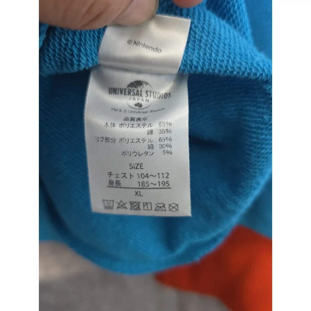 USJ Universal Studios Japan Super Nintendo World Toad Sweatshirt XL Unisex